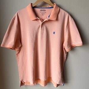 IZOD advangate performance peach polo